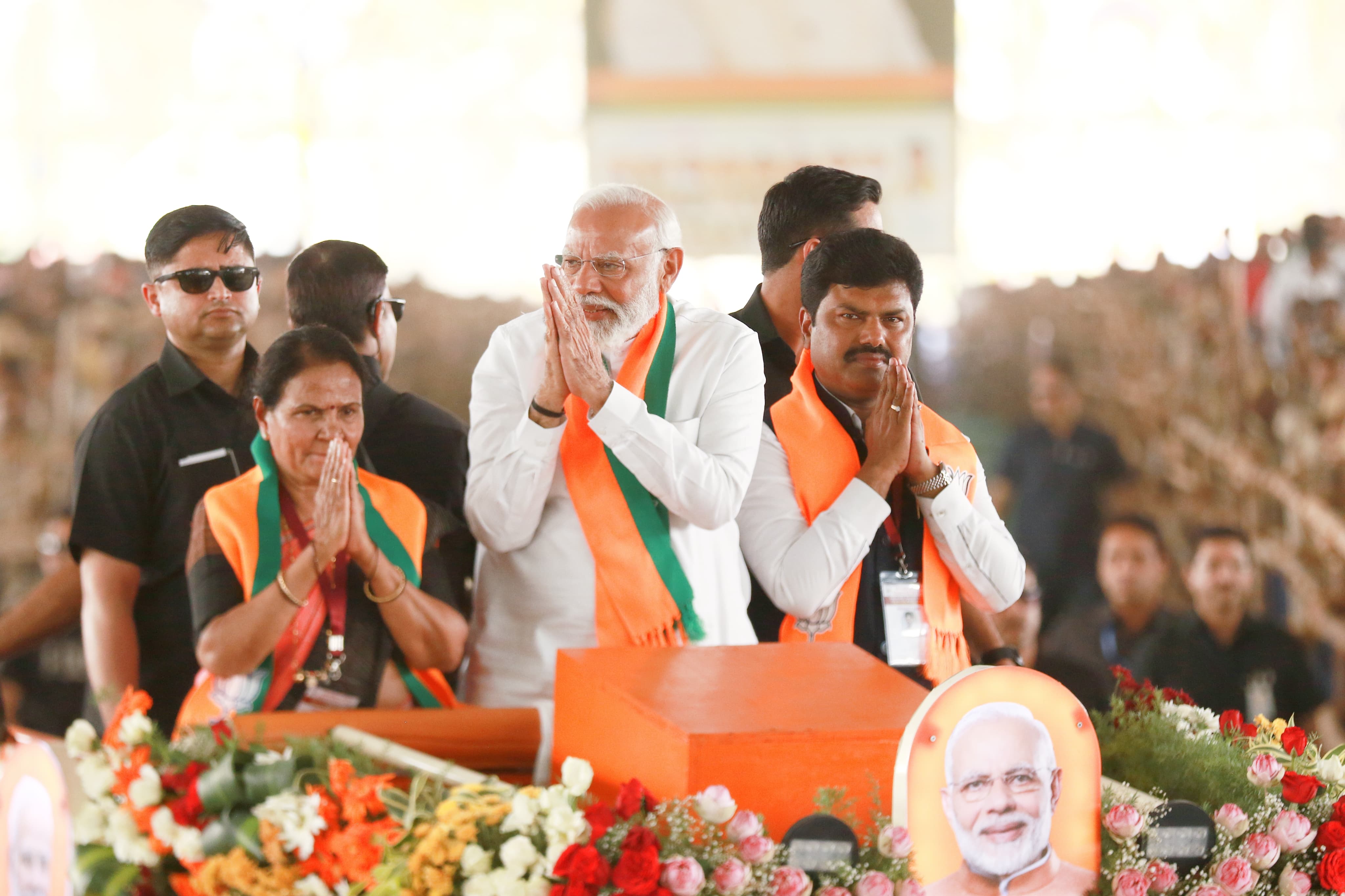 Shimoga: A rousing welcome to Prime Minister Modi