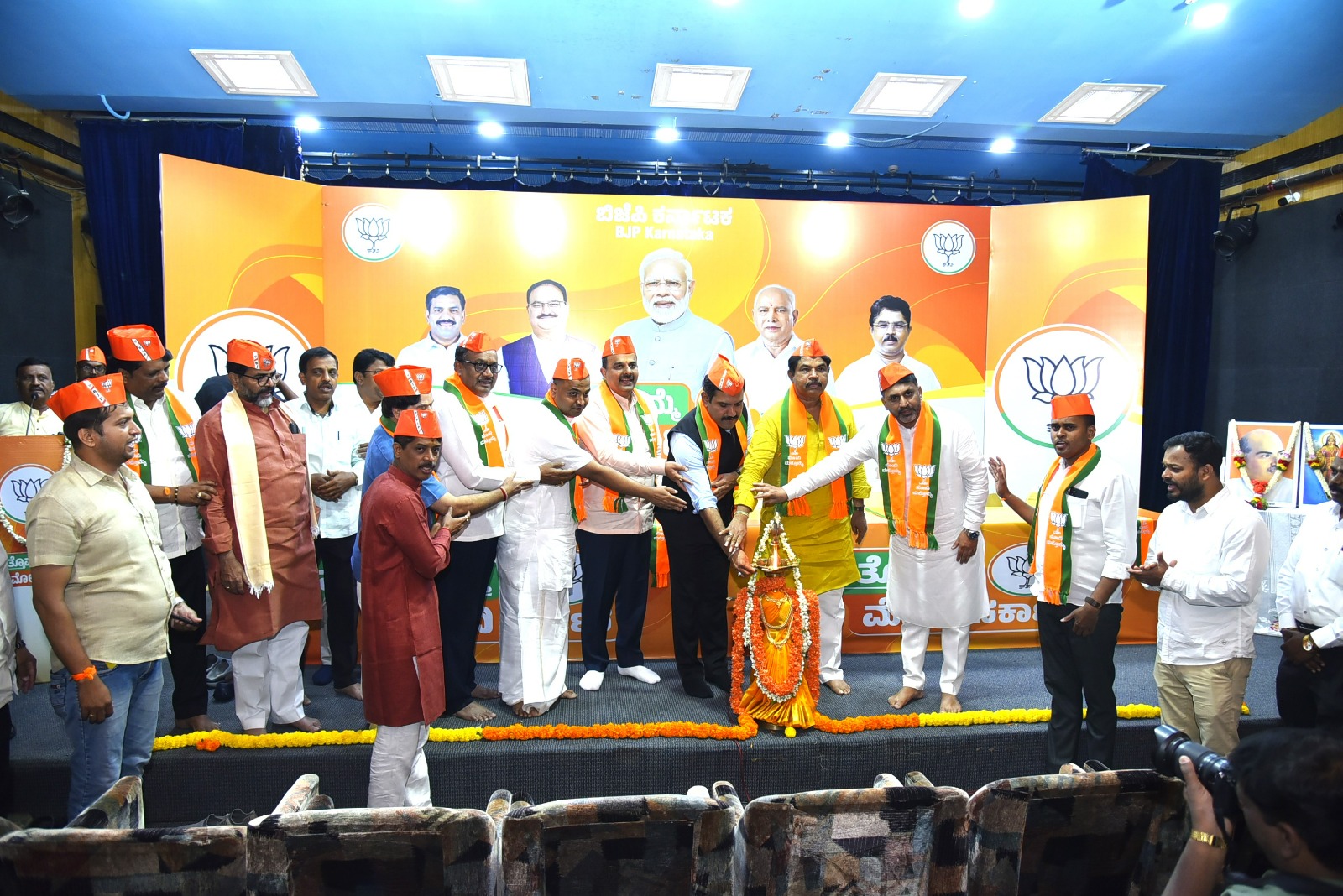 Inauguration of BJP Lok Sabha Election 2024 Media Center at Hotel G.M Rejoys