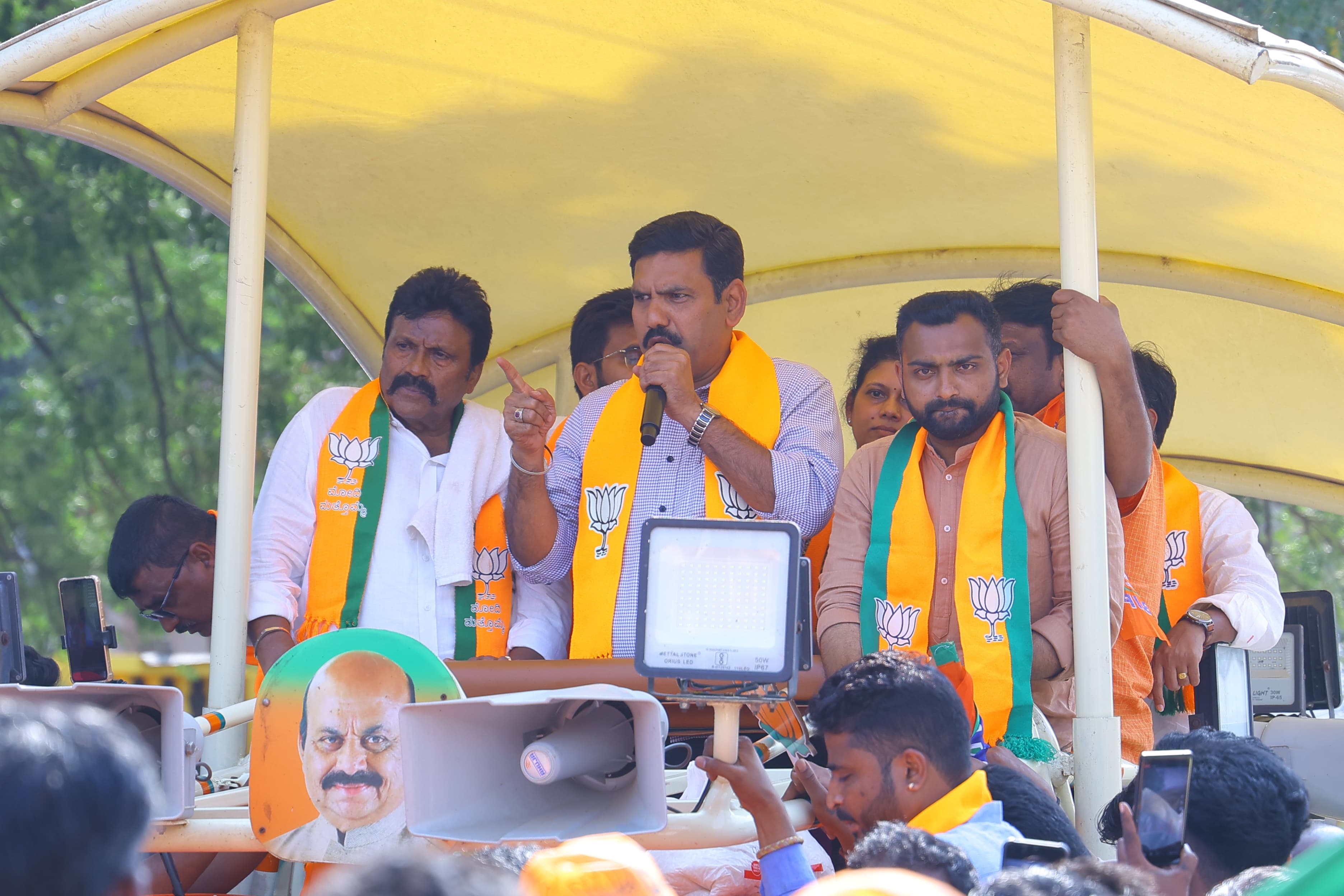 ಶಿಗ್ಗಾಂವಿ ಕ್ಷೇತ್ರದಲ್ಲಿ ಬಿಜೆಪಿ ಬೃಹತ್ ರೋಡ್ ಷೋ