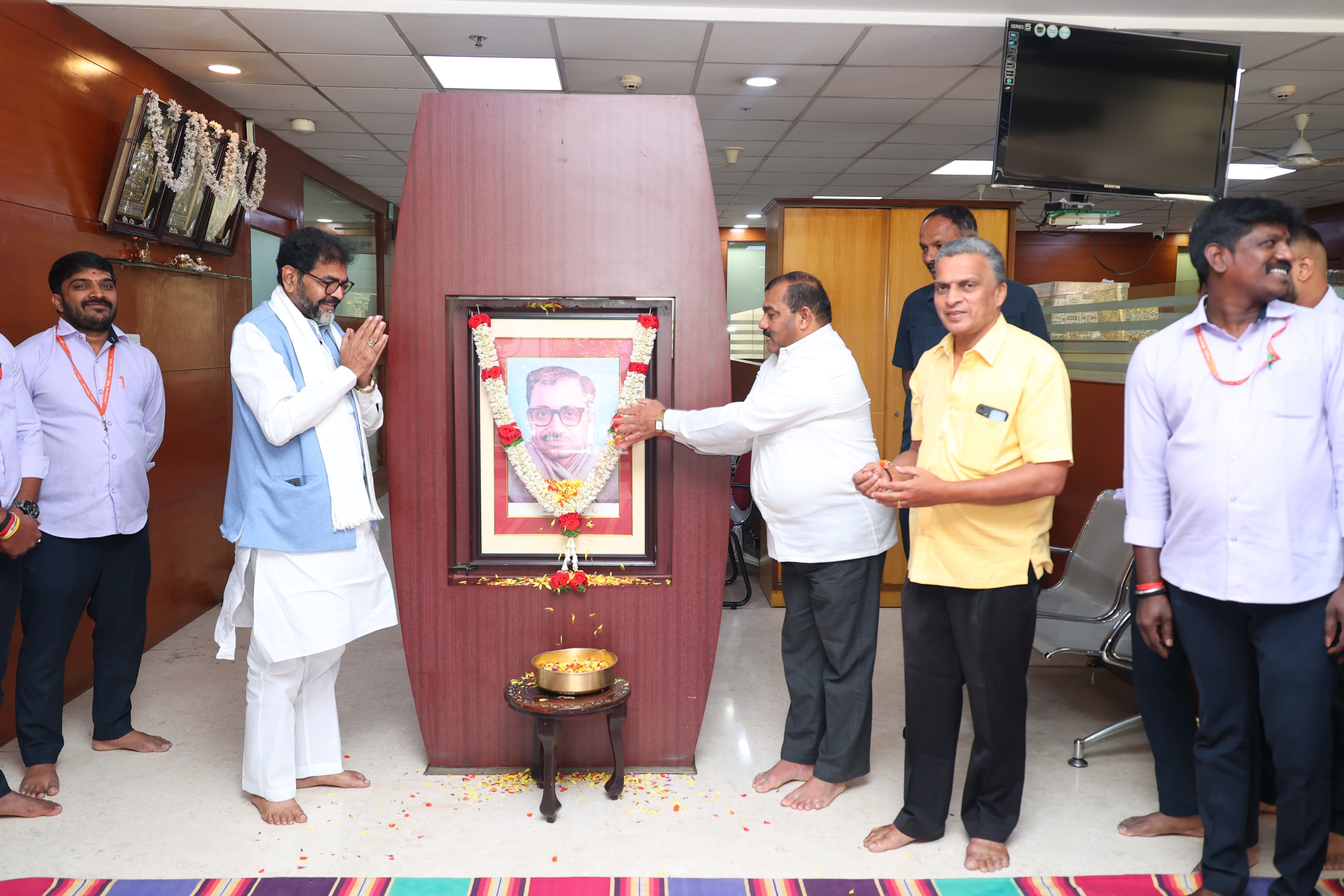 A tribute to the portrait of Deen Dayal Upadhyaya
