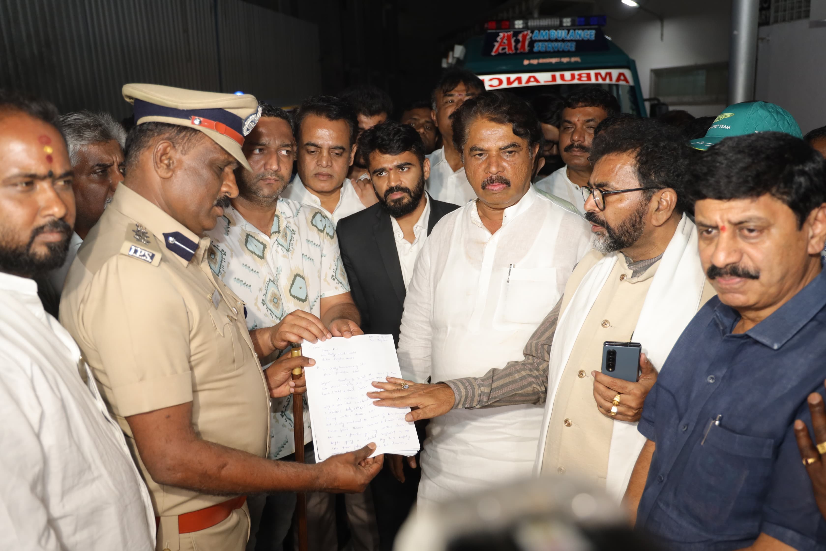 Ashok demands that the MLA's name be included in the FIR